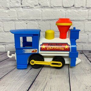 Vintage 1986 Fisher Price Toy Train Engine Only Made in USA Model 2581 Good